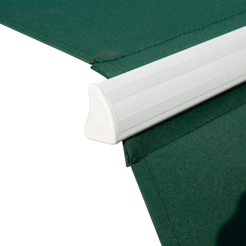 4m x 2.5m Manual Awning Sun Shade - Green