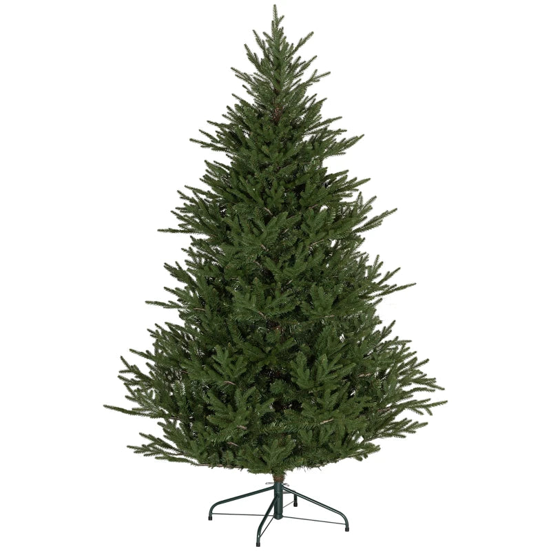 5ft Bushy & Bare Green Artificial Christmas Tree - Lush Holiday Decor for Home & Office, Easy Setup, Realistic Look