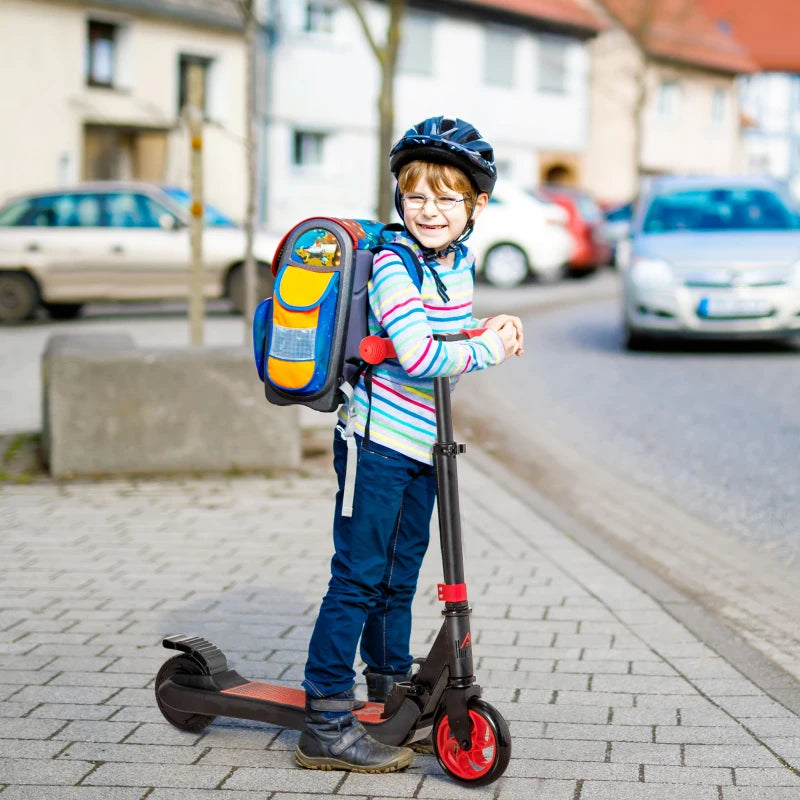 Folding Electric Scooter for Kids Ages 6 and Up Maximum Speed 8km/h Red