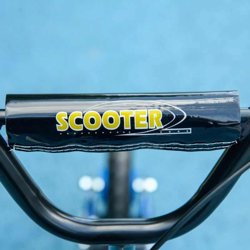 Adjustable Kids Scooter with Non-slip Footplate and Rear Brake for Safe Riding Blue