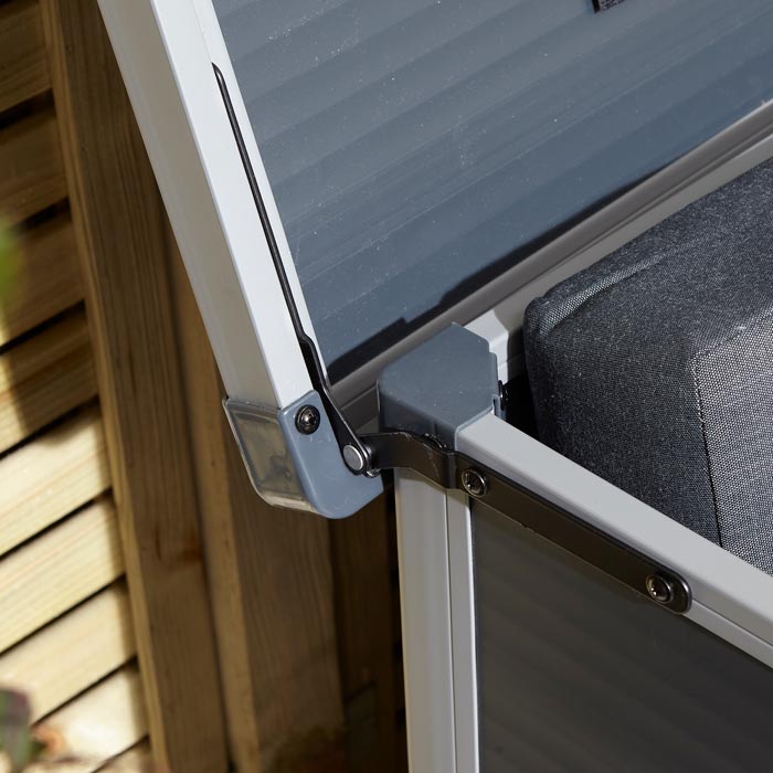 Outdoor Cushion Box Dark Grey 4x2 - Weatherproof