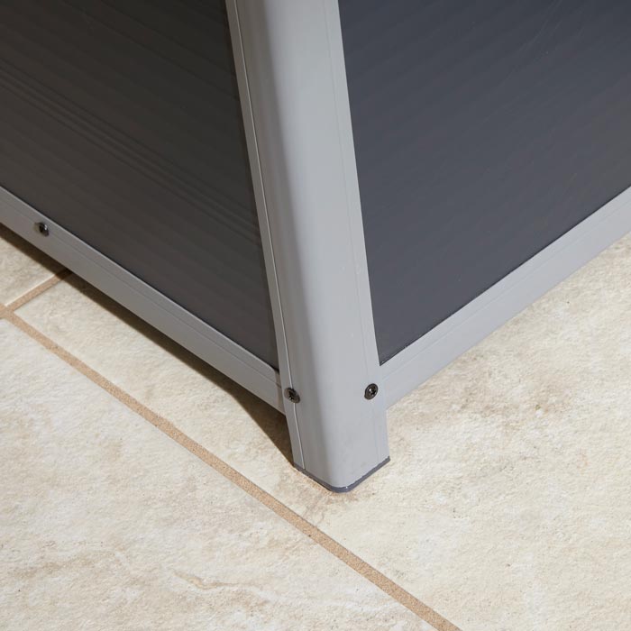 Outdoor Cushion Box Dark Grey 4x2 - Weatherproof