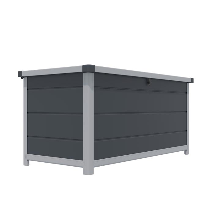 Outdoor Cushion Box Dark Grey 4x2 - Weatherproof