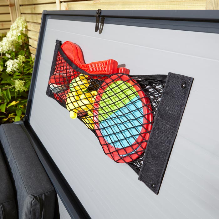 Outdoor Cushion Box Light Grey 4x2 - Weatherproof