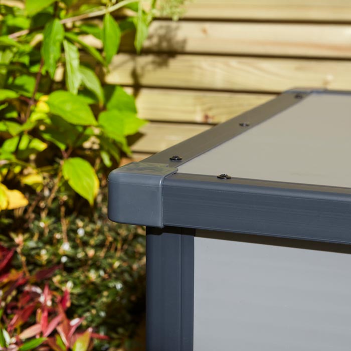 Outdoor Cushion Box Light Grey 4x2 - Weatherproof