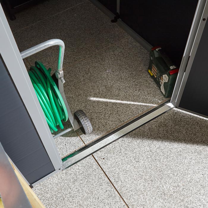 4x6 Dark Grey Plastic Apex Shed