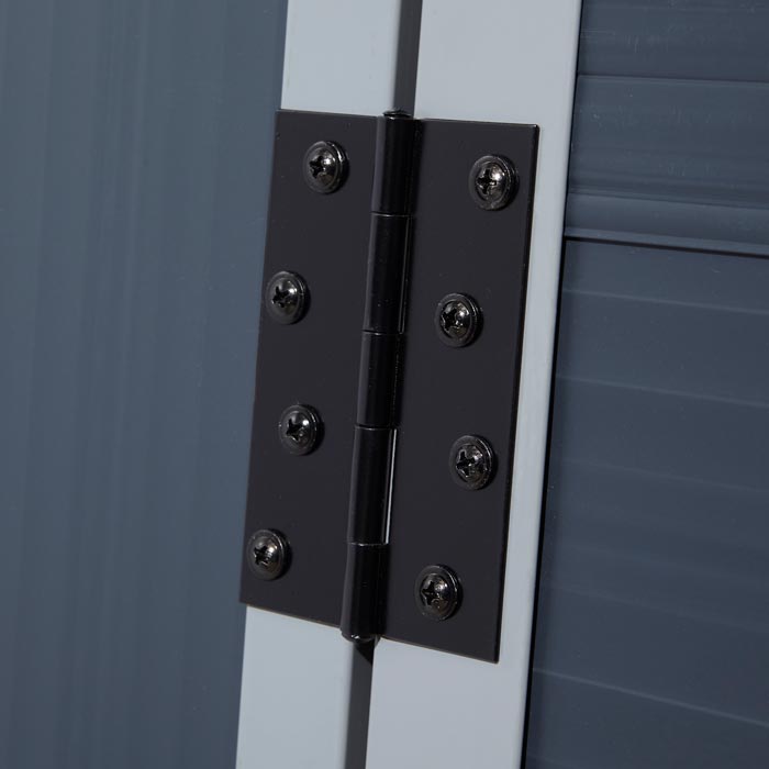 4x6 Dark Grey Plastic Apex Shed