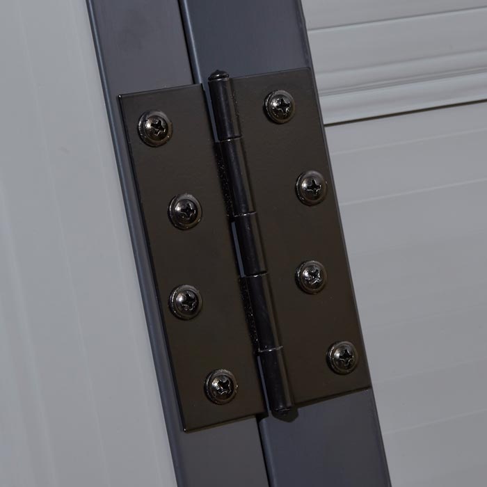 4x6 Plastic Apex Shed Light Grey