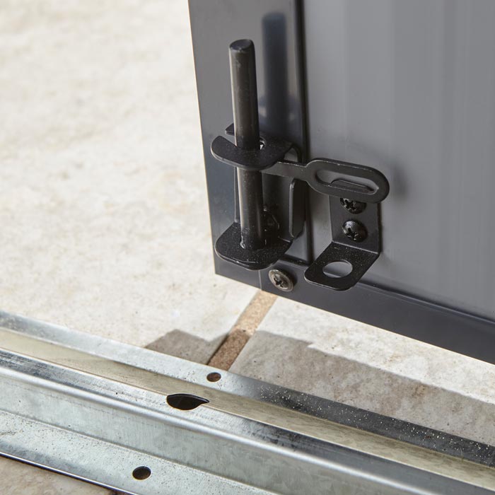 8x6 Plastic Apex Shed Light Grey