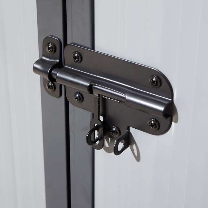 8x6 Plastic Apex Shed Light Grey