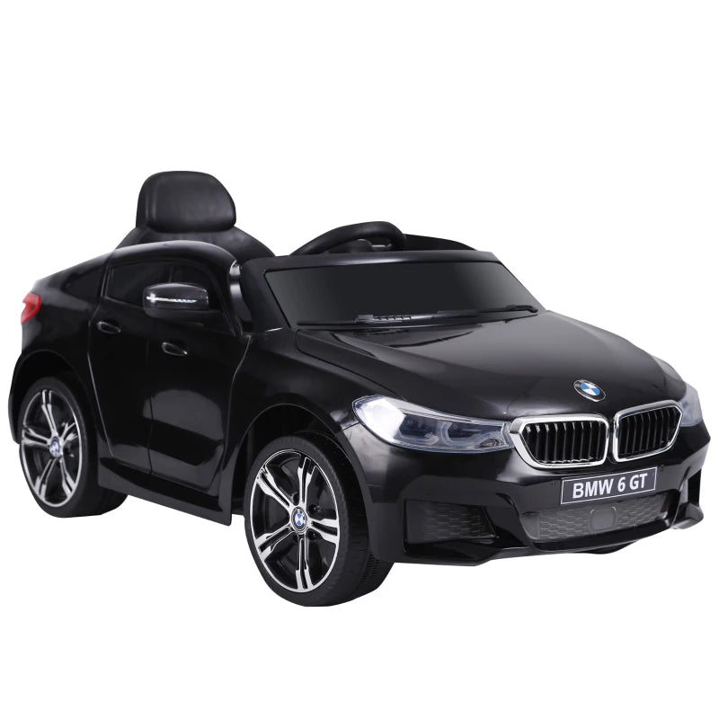 Licensed BMW 6GT Kids Electric Ride On Car 6V with Remote Control - Black Color
