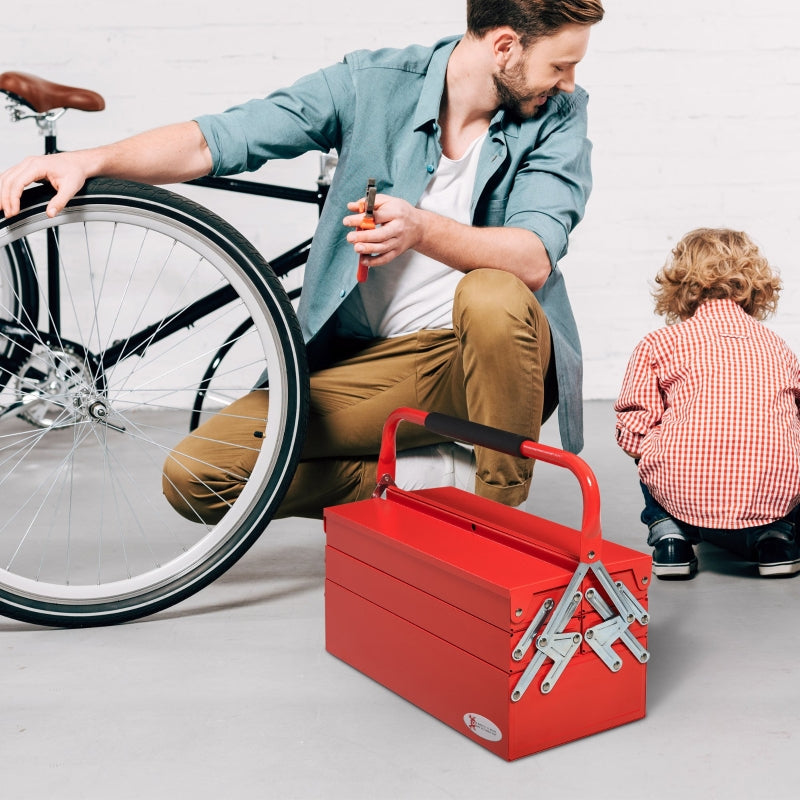 Professional 3-Tier Metal Tool Box for Storage