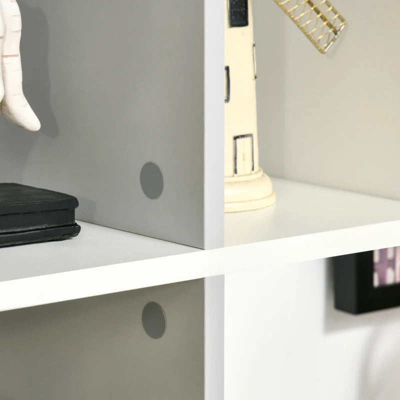 Modern 5-Tier Bookshelf - 13 Open Shelves Freestanding Bookcase for Home Office & Study - Stylish White Storage Solution