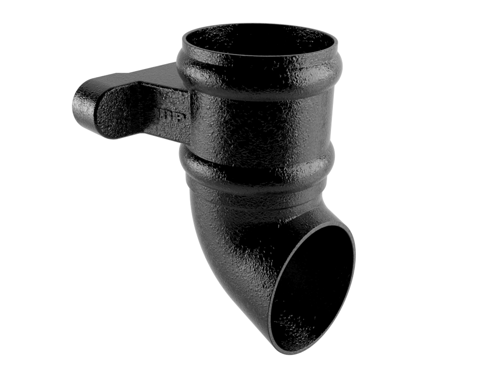 Cast Aluminium Black 100mm Eared Shoe