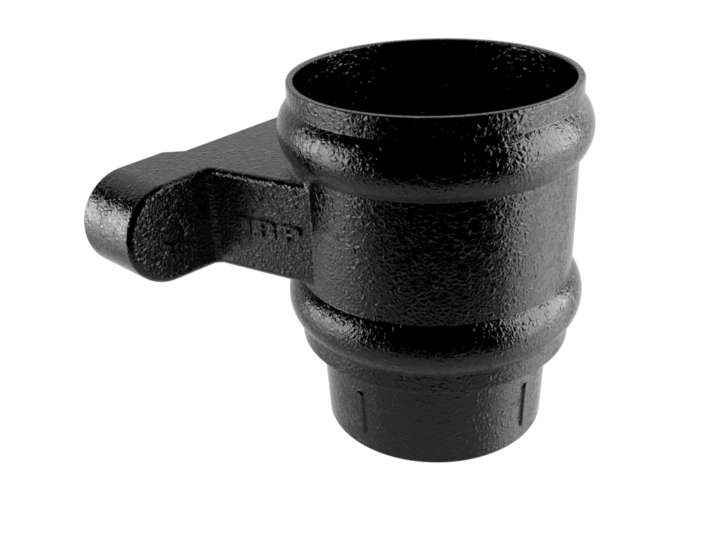 Cast Aluminium Black 76mm Eared Loose Connector