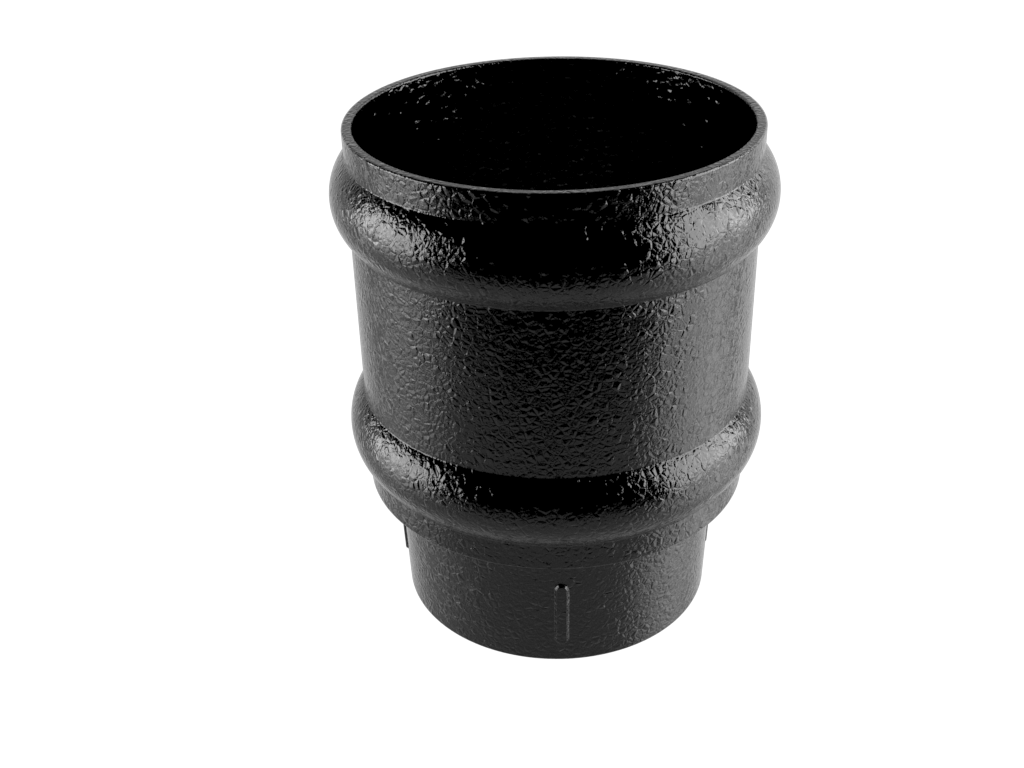 Cast Aluminium Black 76mm Uneared Loose Connector