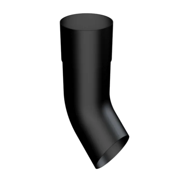 R101/SH/PPC - 4" (101mm) Aluminium Round Swaged Pipe Shoe - Anthracite grey Matt RAL 7016