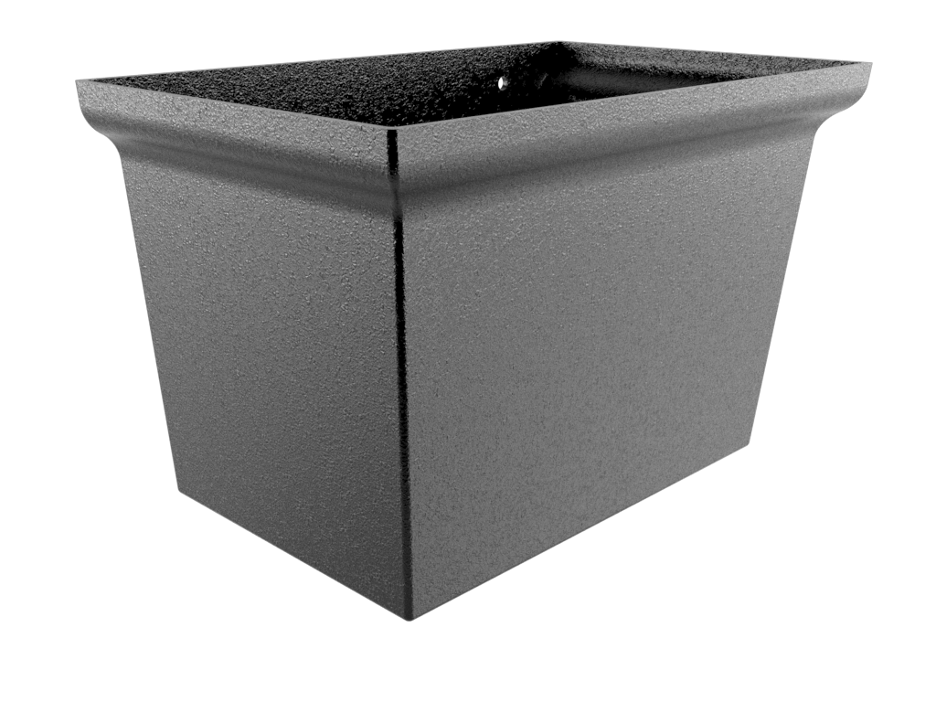 ARP Centurion Large Cast Aluminium Hopper - 76mm Dia Outlet With 30mm Standoff