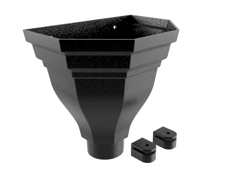 ARP Merus Large Cast Aluminium Hopper - 76mm Dia Outlet Flushfit