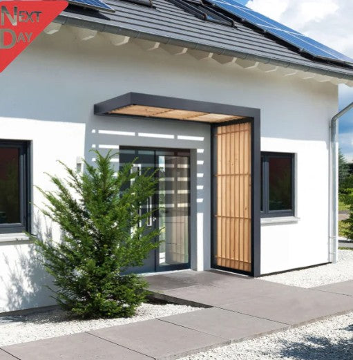 Aluminium Timber Line Canopy With Integral Drainage