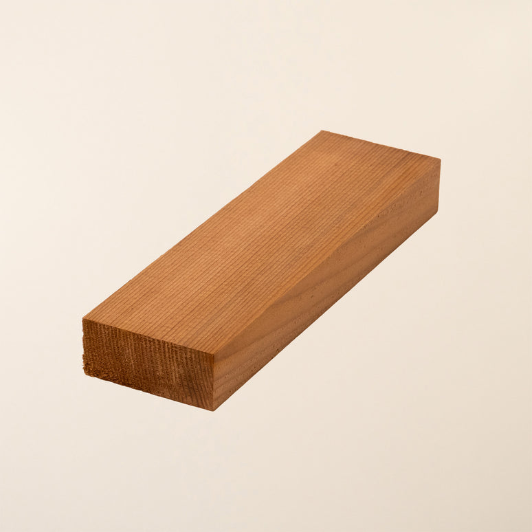 4" x 2" Planed British Cedar Timber Board – Smooth Cedar Wood Plank