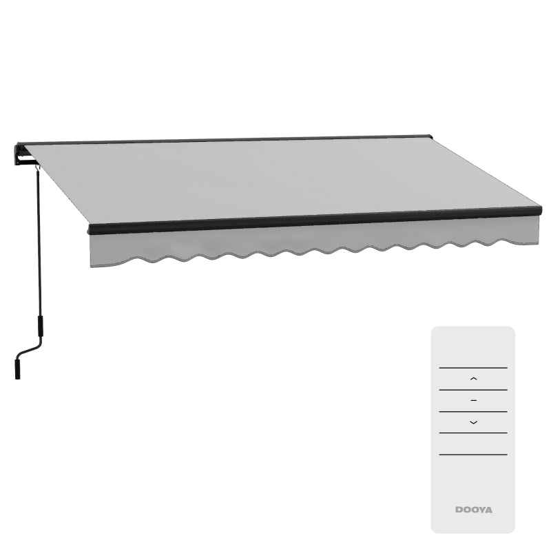 Light Grey 2.5m x 3.5m Electric Retractable Awning