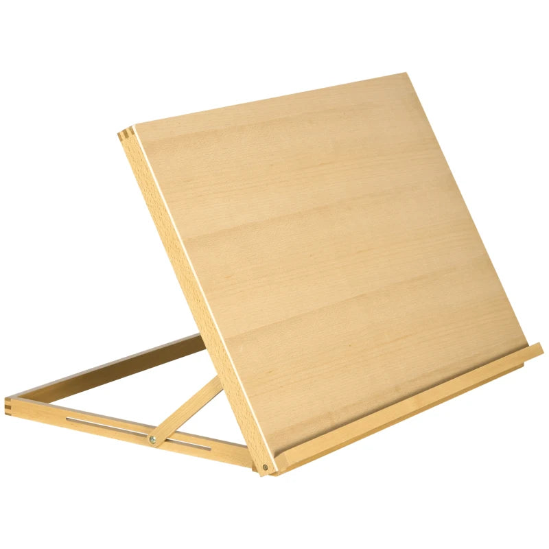 Vinsetto Adjustable Beechwood Desktop Easel Craft Workstation - Portable Folding Artist Drawing & Sketching Board for All Skill Levels