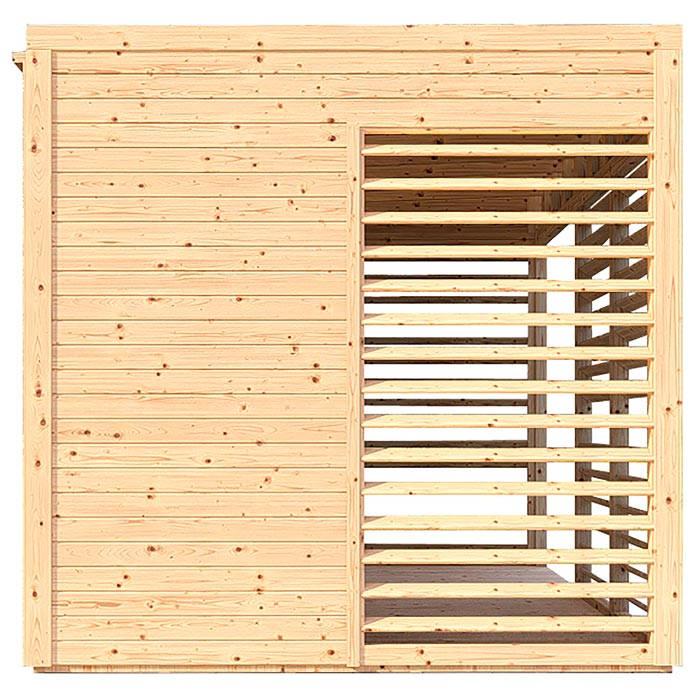 Outdoor Rattan Lounge Set - Natural Gray