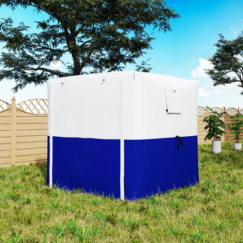 2x2m Dark Blue Pop-Up Gazebo with Accessories - Portable Outdoor Canopy