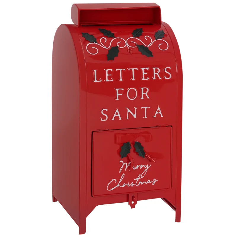 A5 Christmas Letter Postbox - Festive Red & White Design for Holiday Mail, Perfect for Letters to Santa