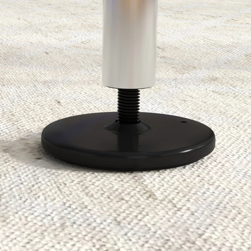 Adjustable Height Foldable Kids Gymnastics Bar with Non-slip Rubber Floor Rings for Ages 3 and Up in Purple