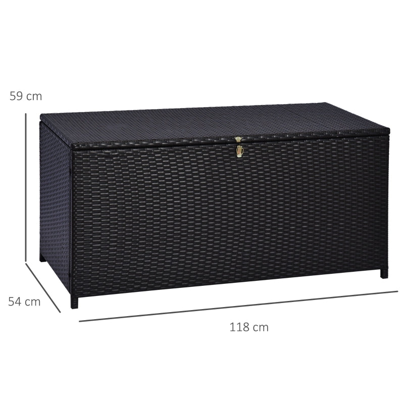 Dark Brown Rattan Storage Box