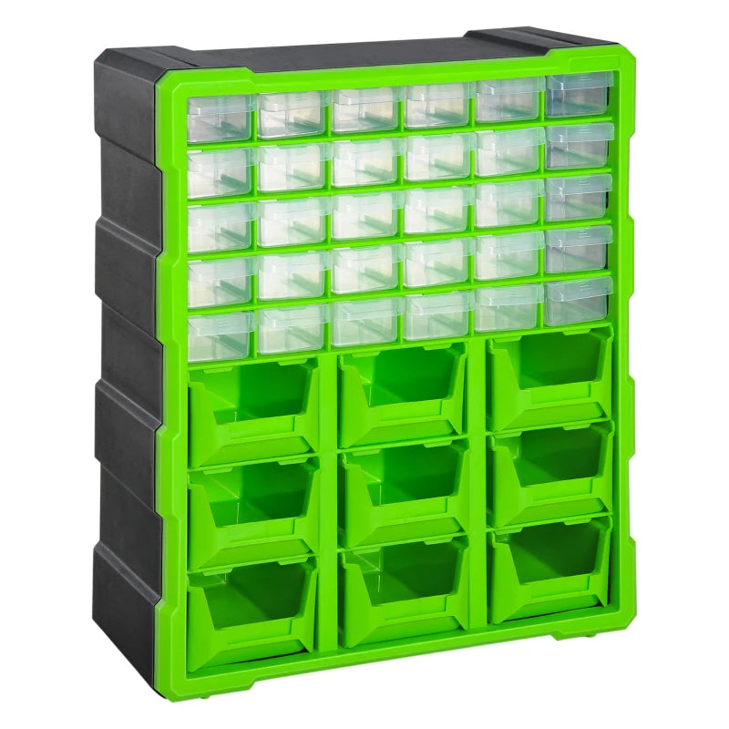 Efficient 39 Drawer Wall Mount Storage Solution