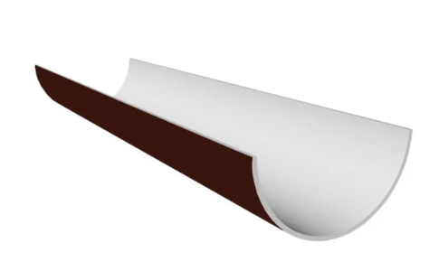 Freefoam Freeflow 112mm Half Round Gutter - 5m - Leather Brown