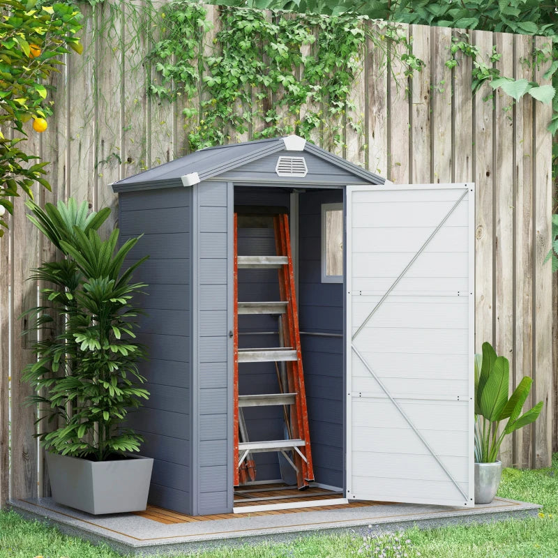 4ft x 3ft Grey Storage Shed