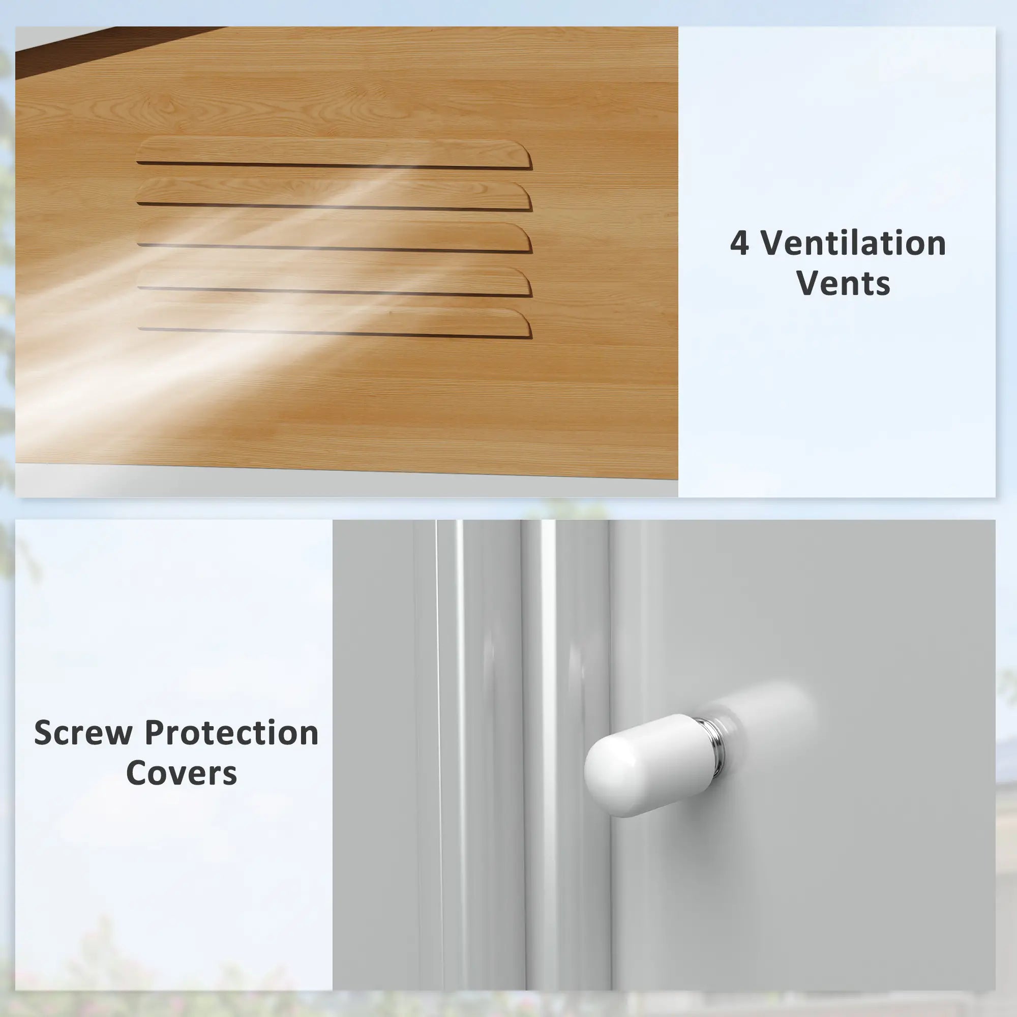 8ft x 6ft Golden Shed With Sliding Doors (Wood Effect)