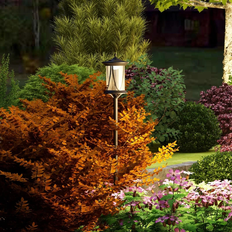 Cool White 1.3m LED Solar Lamp Post Light for Outdoor Spaces