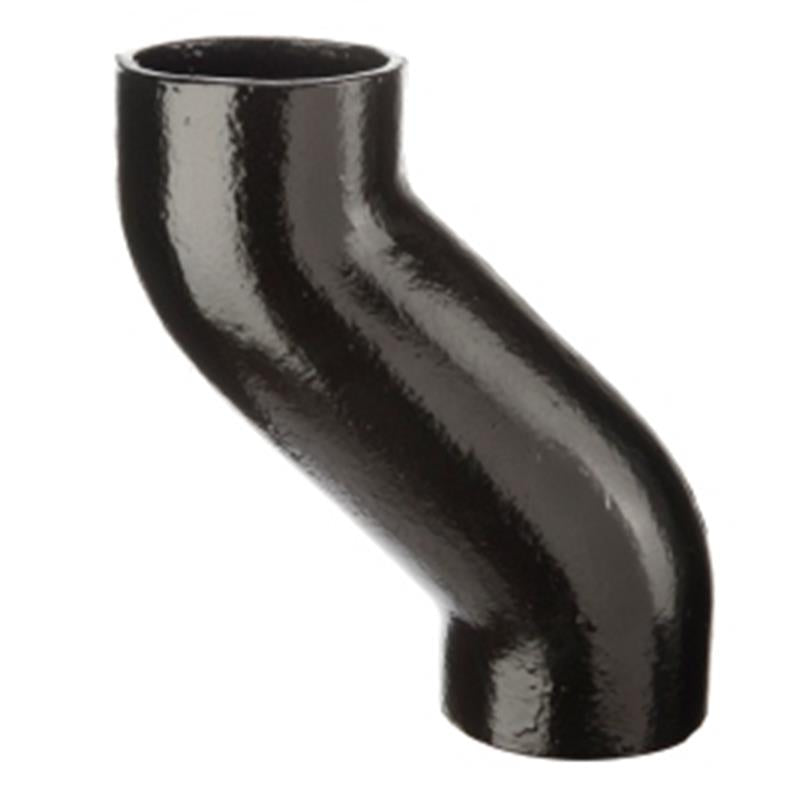 100mm Cast Iron Push-Fit Offset Bend 130mm Projection
