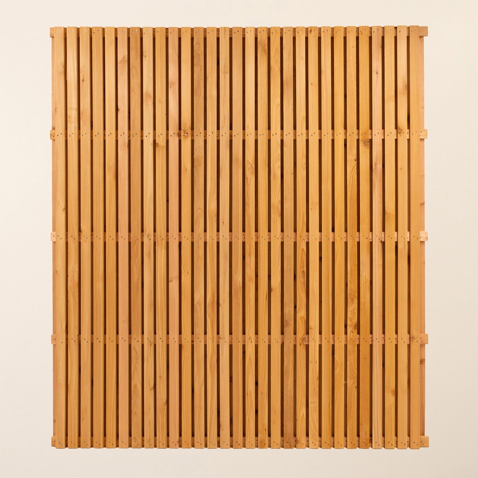 Double Sided PSE Slatted Fence Panel for Modern Garden Screening and Fencing