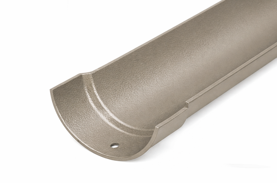 Alumasc 100mm (4") Half Round Cast Aluminium Gutter 1.83m length - One of 26 Standard Matt RAL colours TBC