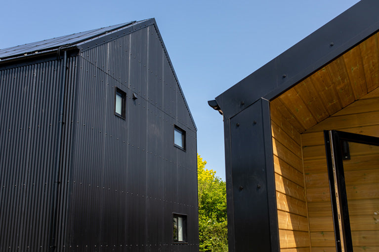 Corrugated 13/3 Profile PVC Plastisol Coated 0.7mm Metal Roof Sheet Black