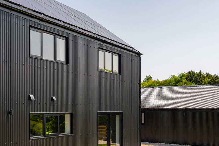 Corrugated 13/3 Profile PVC Plastisol Coated 0.7mm Metal Roof Sheet Black