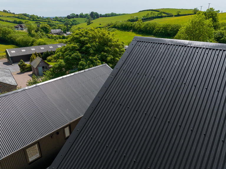 Corrugated 13/3 Profile PVC Plastisol Coated 0.7mm Metal Roof Sheet Black