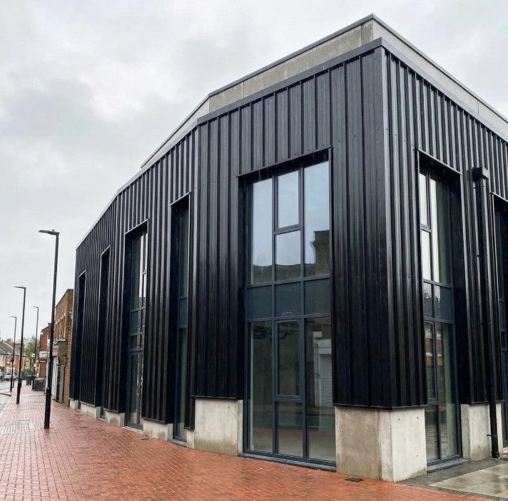 32/1000 Box Profile Polyester Paint Coated 0.5mm Metal Roof Sheet Black