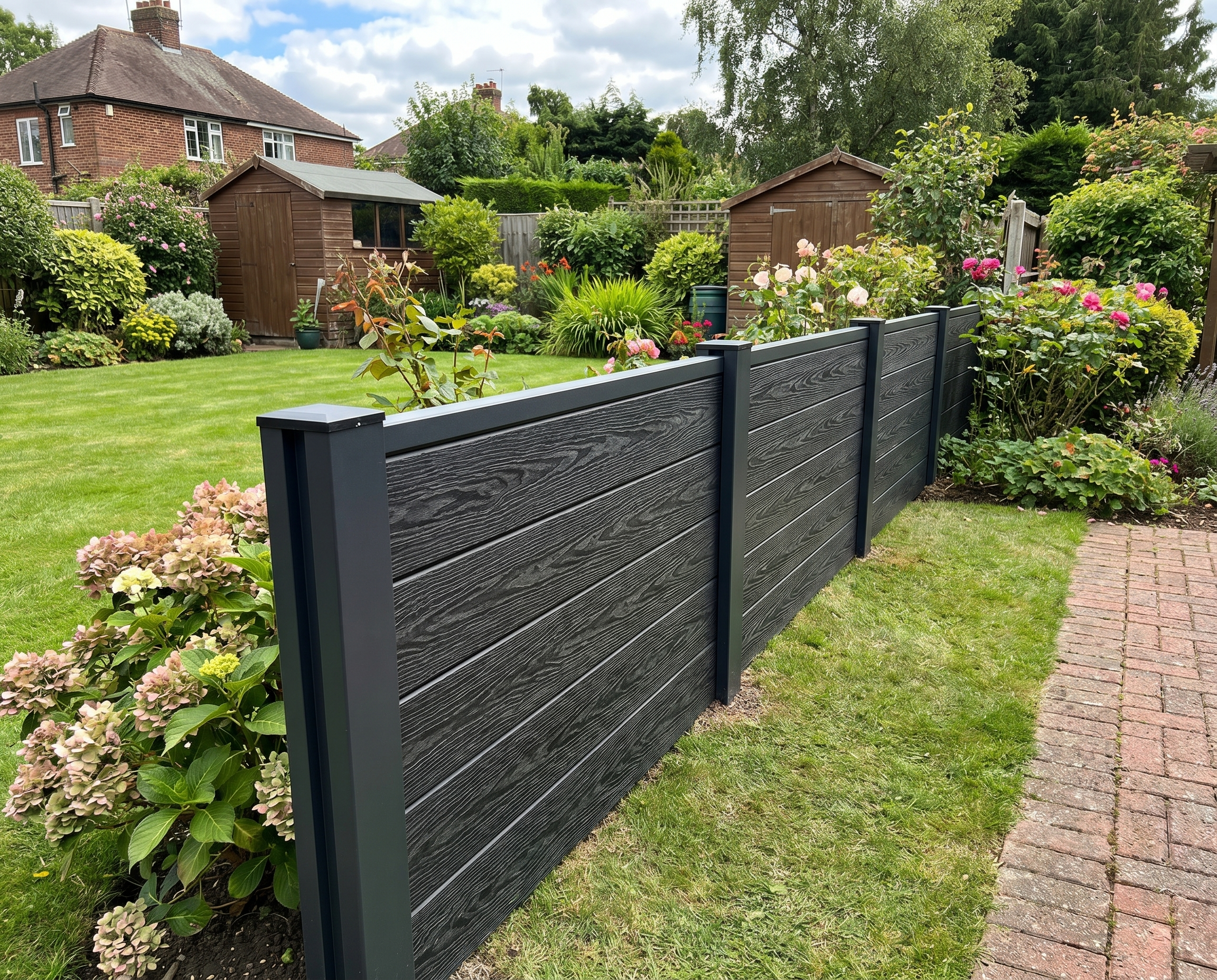 Premium Woodgrain Composite Fencing Board - 1830mm x 160mm x 20mm