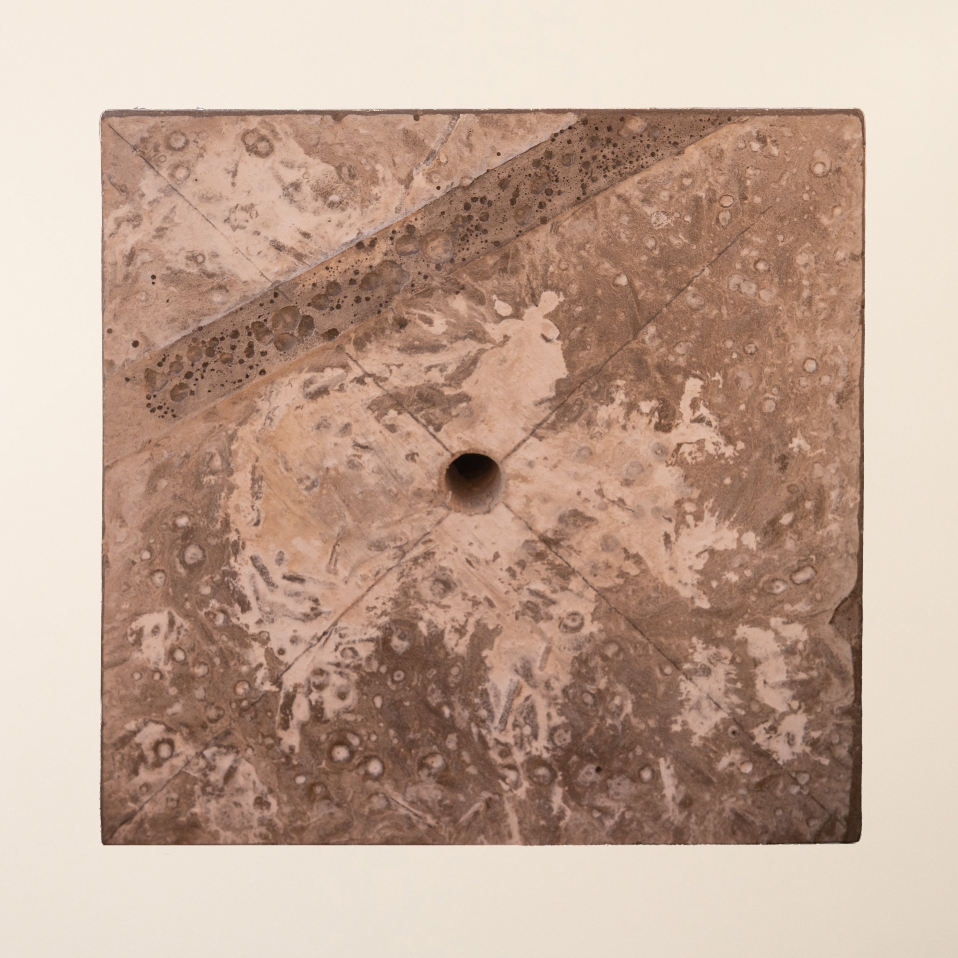 Tapered Design Staddle Stone with Stainless Steel Pin (150mm x 150mm)