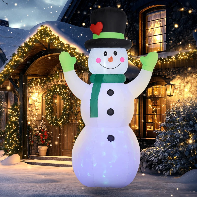 10ft Inflatable Snowman Christmas Decoration with Accessories - Perfect Holiday Outdoor Decor for Festive Winter Celebrations