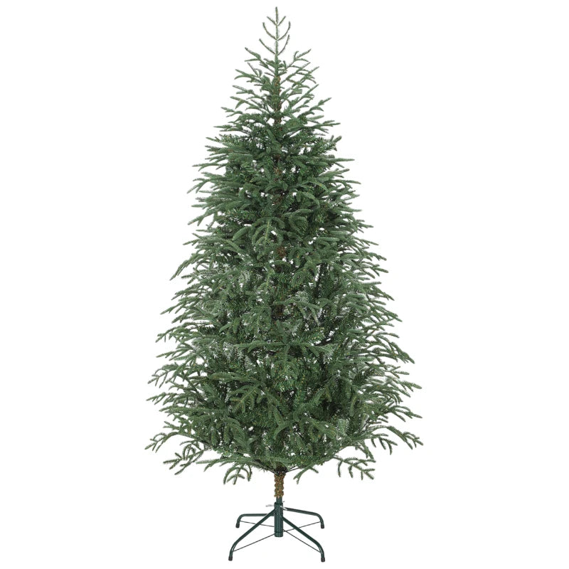 6ft Full Spruce Christmas Tree with Realistic Dense Tips - Easy Assembly, Lush Green Holiday Decor