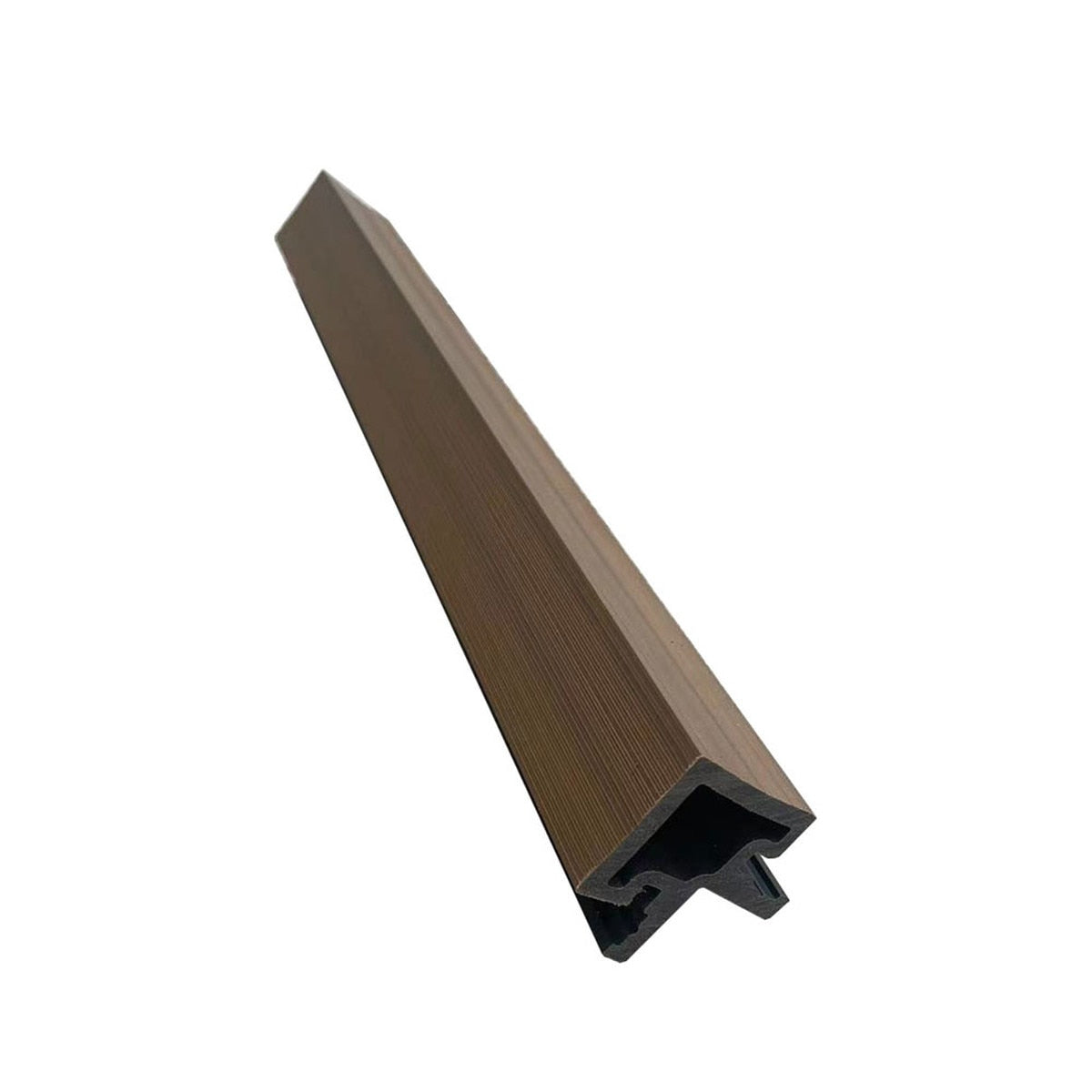 Composite Slatted Cladding External Corner Profile Trim 2200mm x 50mm x 50mm