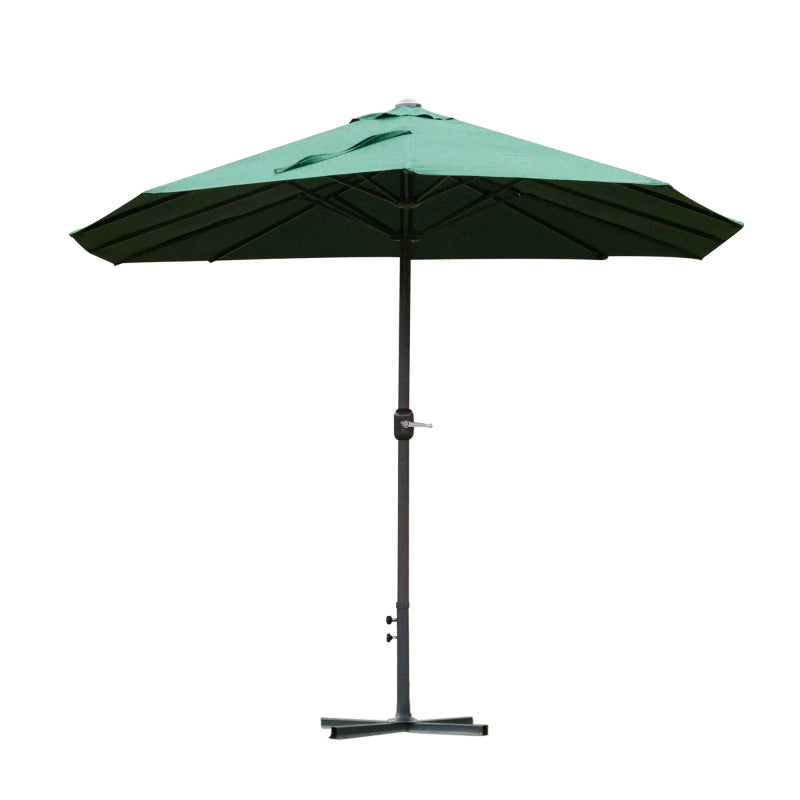 Dark Green 4.6M Double-sided Crank Sun Umbrella Canopy